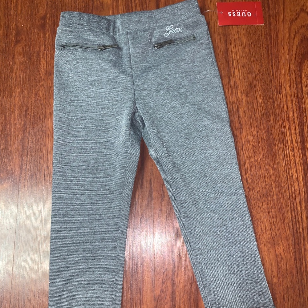 Girls Guess pants size 2 color charcoal heather